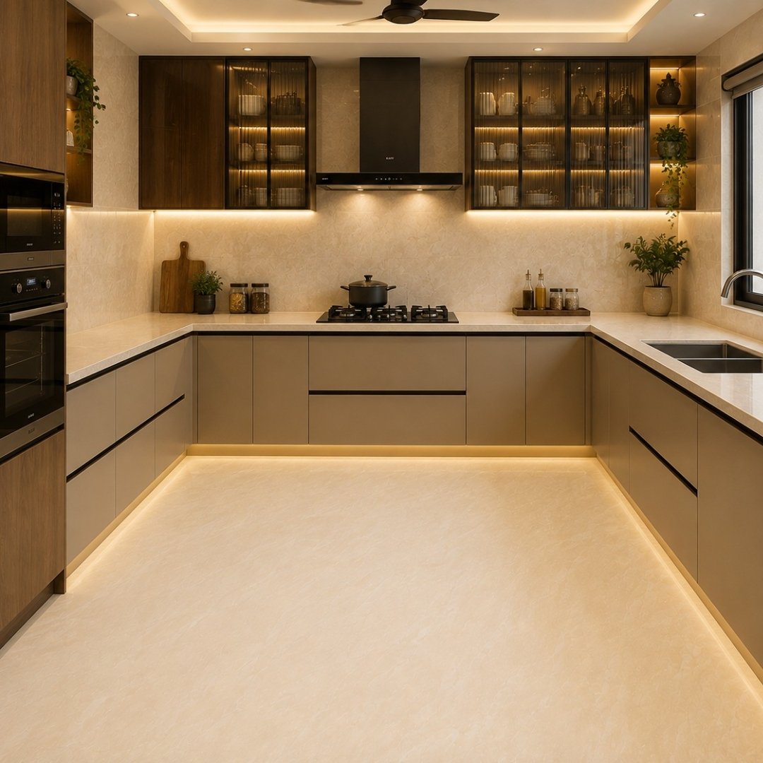 AL Jupiter Crema Marble & Stone Kitchen Tiles - My Home Studio